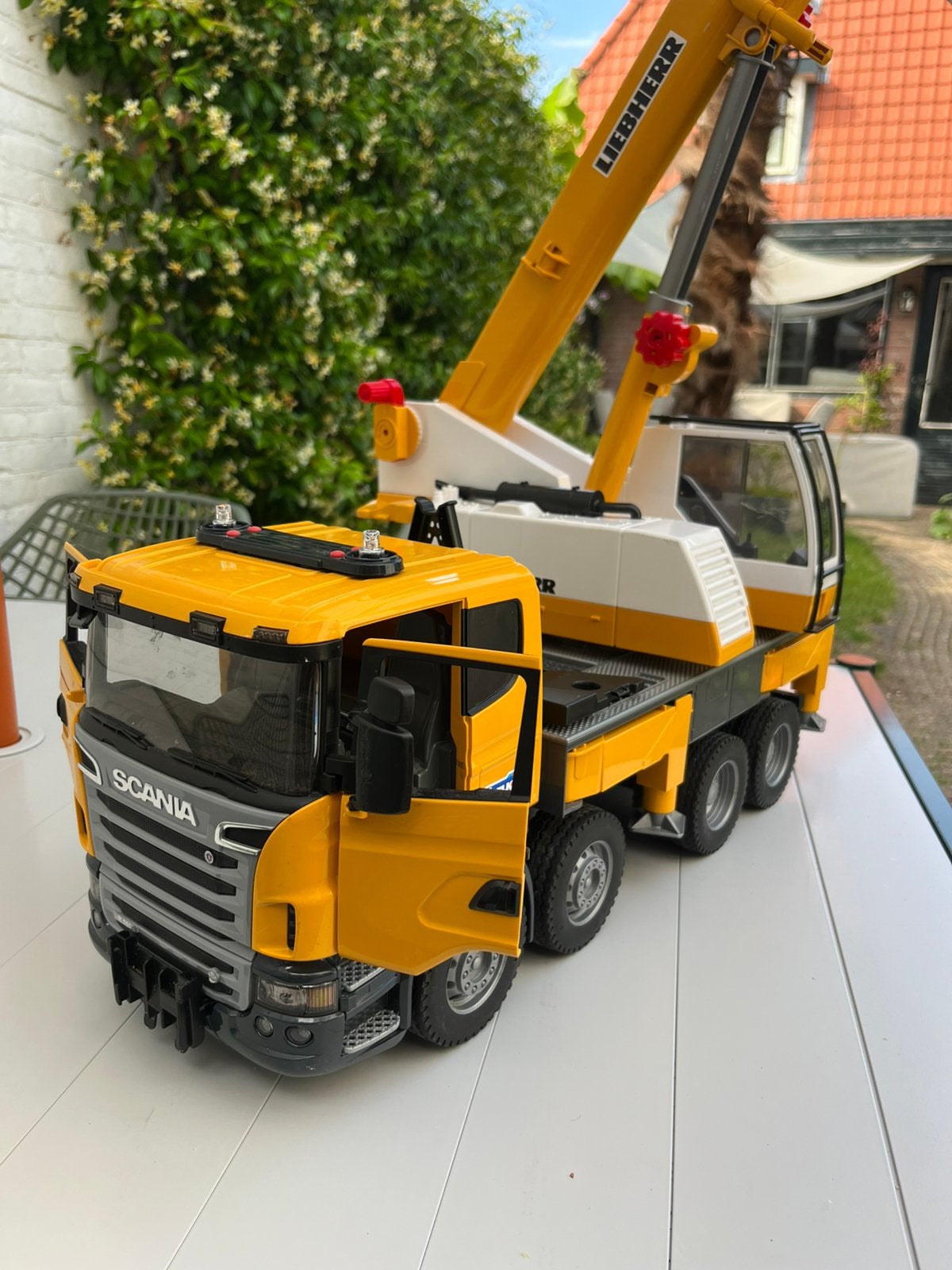Scania R-Liebherr telescoopkraan Modelvoertuig 03571, Ophalen, Gebruikt