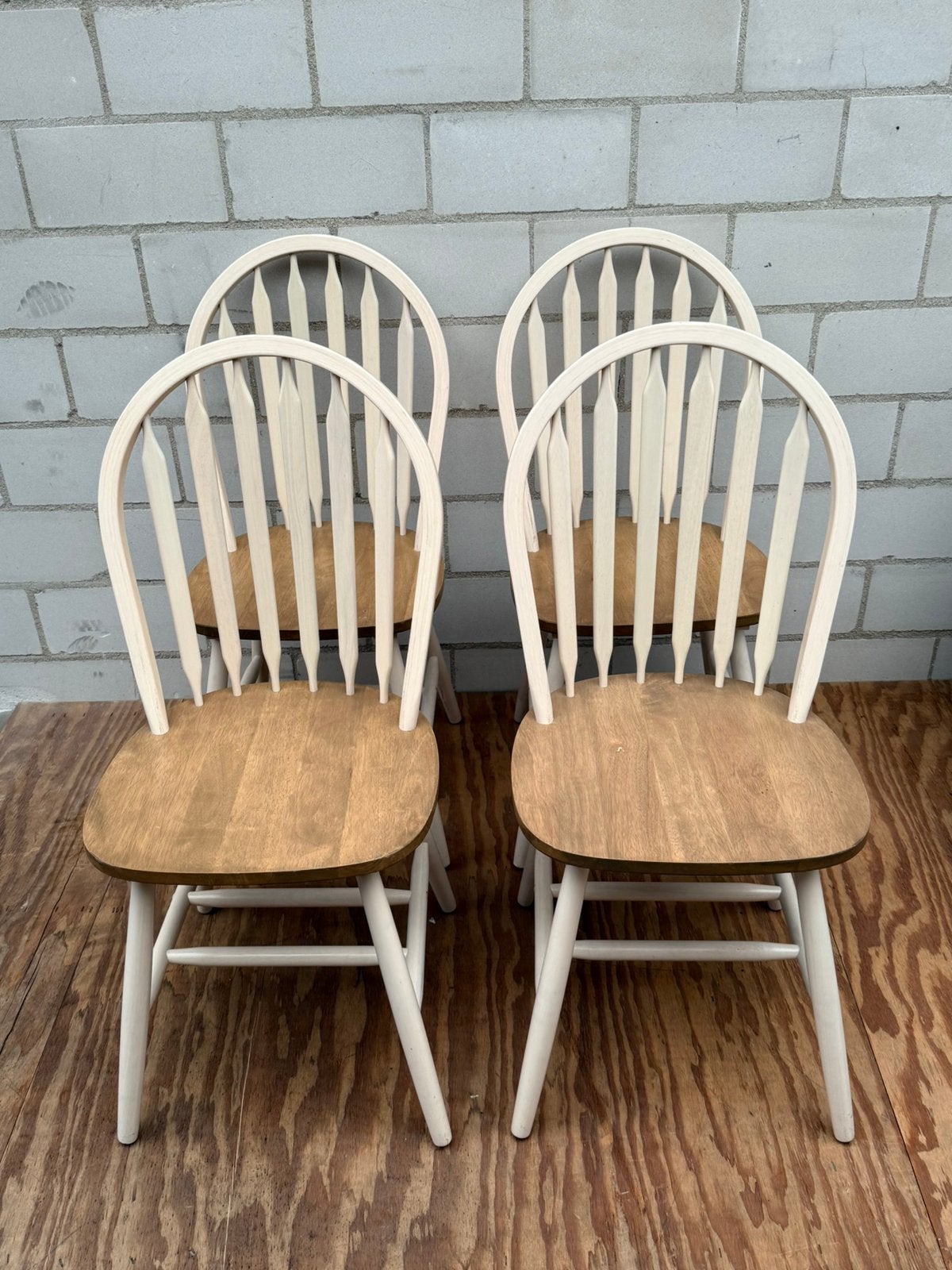 Eethoek stoelen brocante 4 stuks, Ophalen