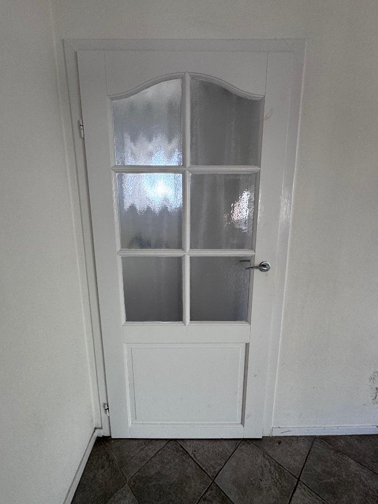 Binnendeuren met ramen, Ophalen, Gebruikt, 80 tot 100 cm, Binnendeur