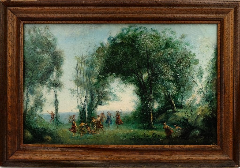 Schilderij gesigneerd Corot, Antiek en Kunst, Ophalen