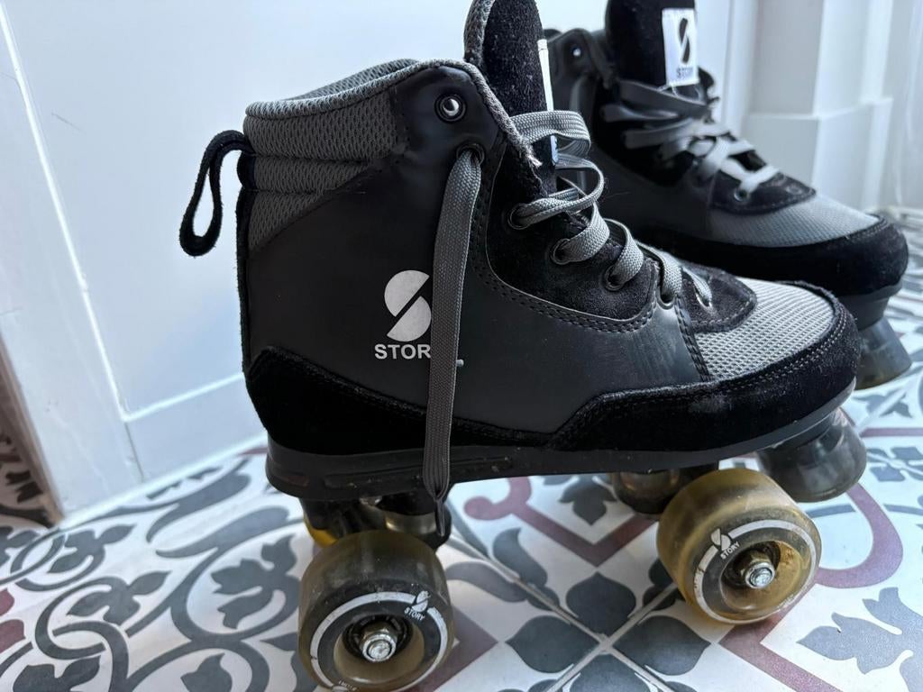 Story rolschaatsen, Duster, maat 37 - Zwart/Grijs, Ophalen of Verzenden, Gebruikt, Kinderen