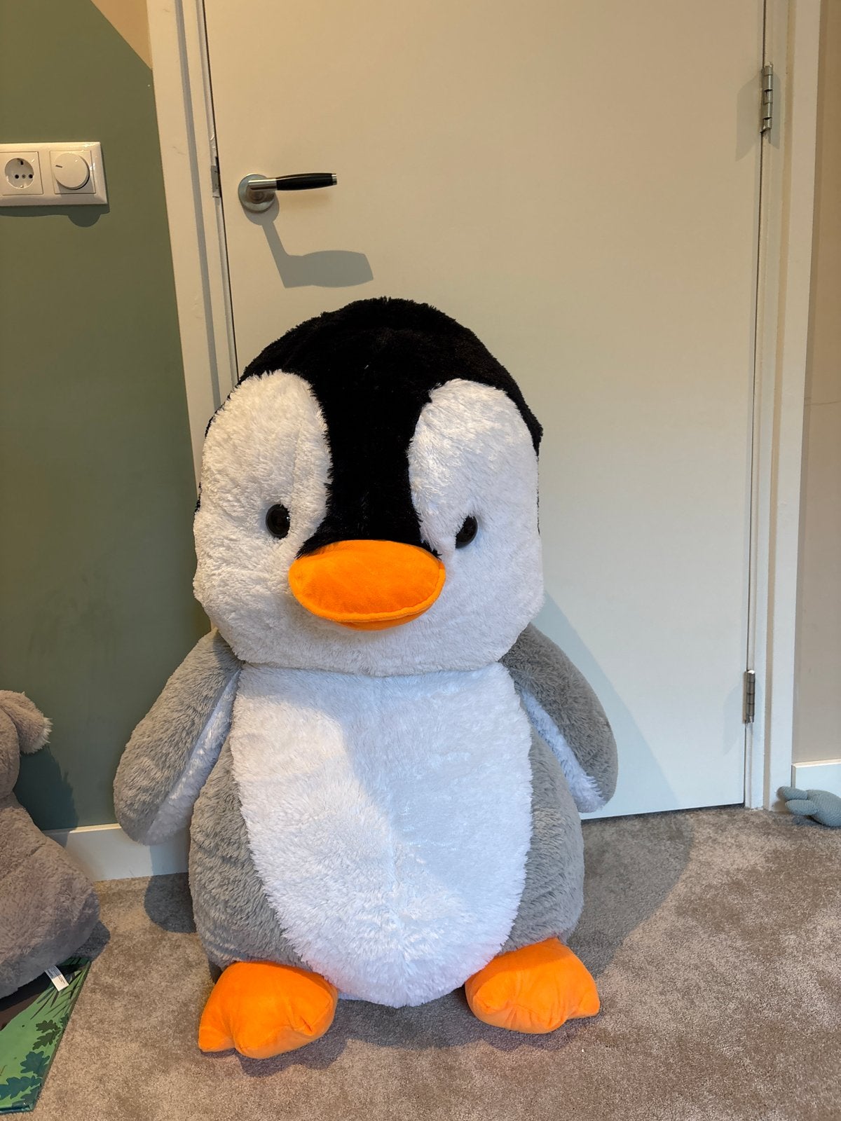 Enorme Pinguïn Knuffel - Zacht en Groot, Ophalen, Pinguïn, Zo goed als nieuw, Meerkleurig