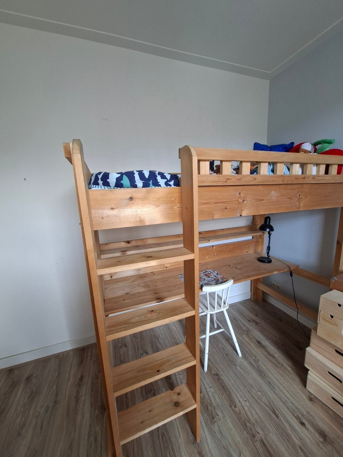 Hoogslaper met bureau, Ophalen, Gebruikt, Hoogslaper