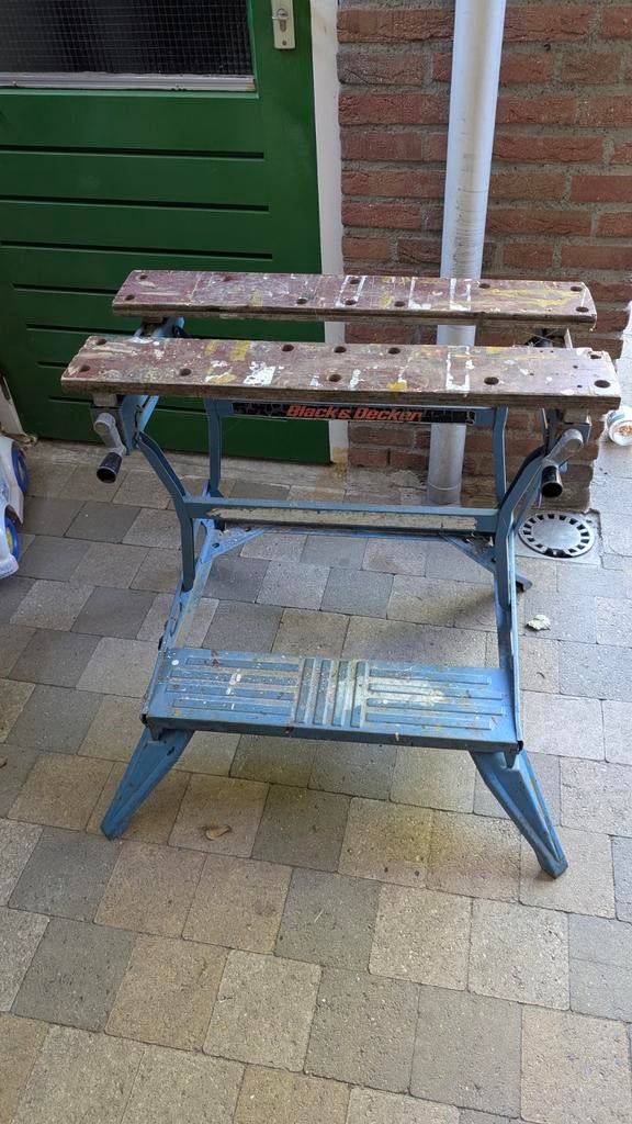Verplaatsbare werkbank - Black & Decker Workmate, Doe-het-zelf en Verbouw, Werkbanken, Ophalen, Gebruikt, 70 tot 120 cm, Inklapbaar