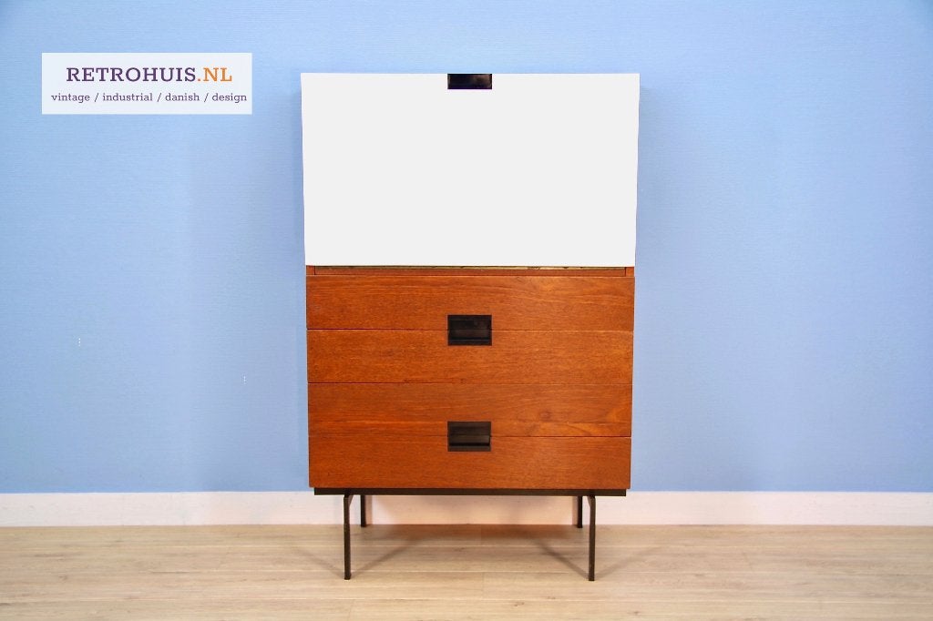 Secretaire Pastoe CU07 Japanse serie Braakman 1960s vintage, Ophalen, Gebruikt