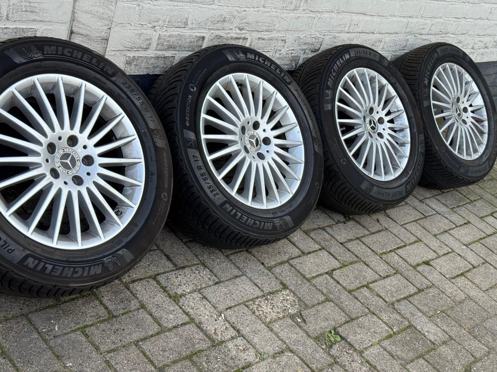 Originele Mercedes Vito V-klasse TPMS 17 inch velgen, Ophalen, Bestelwagen, Banden en Velgen, 17 inch