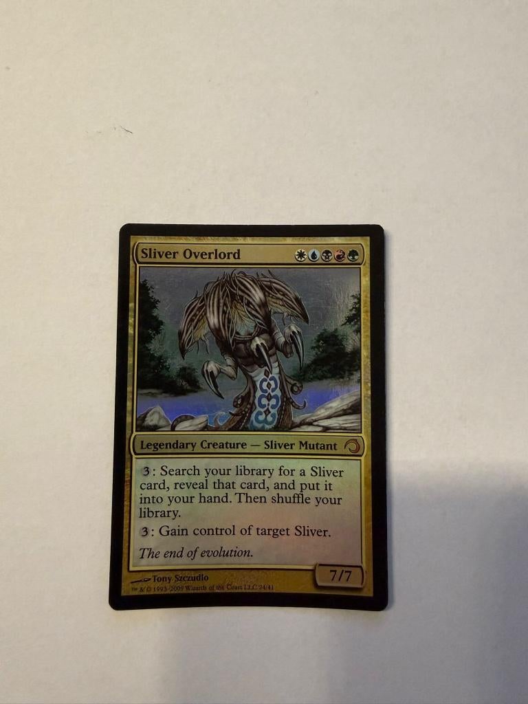 Sliver Overlord magic the gatering, Ophalen of Verzenden, Zo goed als nieuw, Losse kaart, Foil