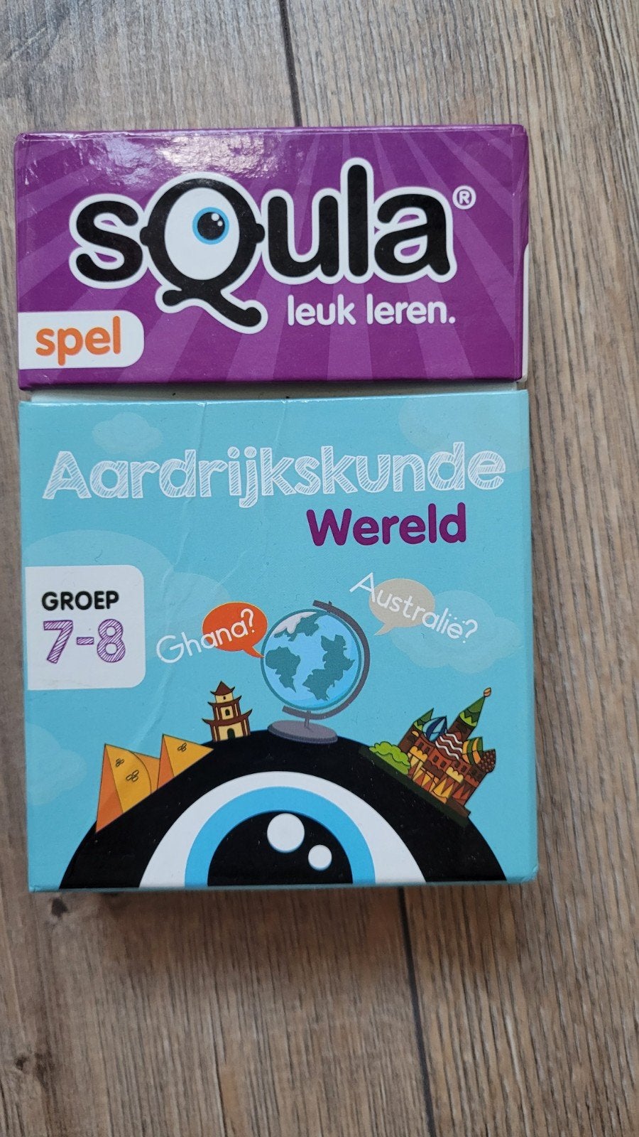 Squla Aardrijkskunde Wereld Groep 7-8 Spel, Een of twee spelers, Ophalen of Verzenden, Zo goed als nieuw, Squla