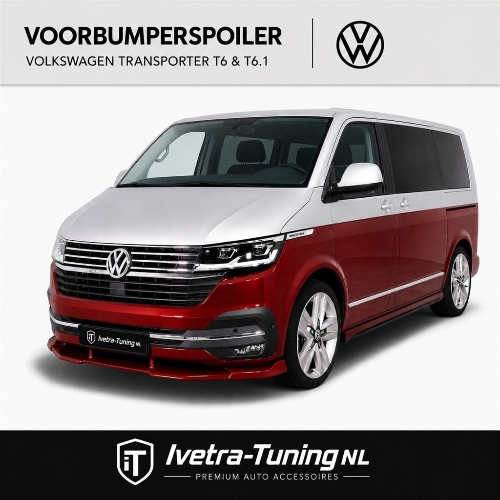 Voorbumperspoiler VW Transporter T6.1 | Frontsplitter VW T6, Auto diversen, Tuning en Styling, Verzenden, Ivetra-Tuning NL, Info@ivetra-tuning.nl  |  www.ivetra-tuning.nl