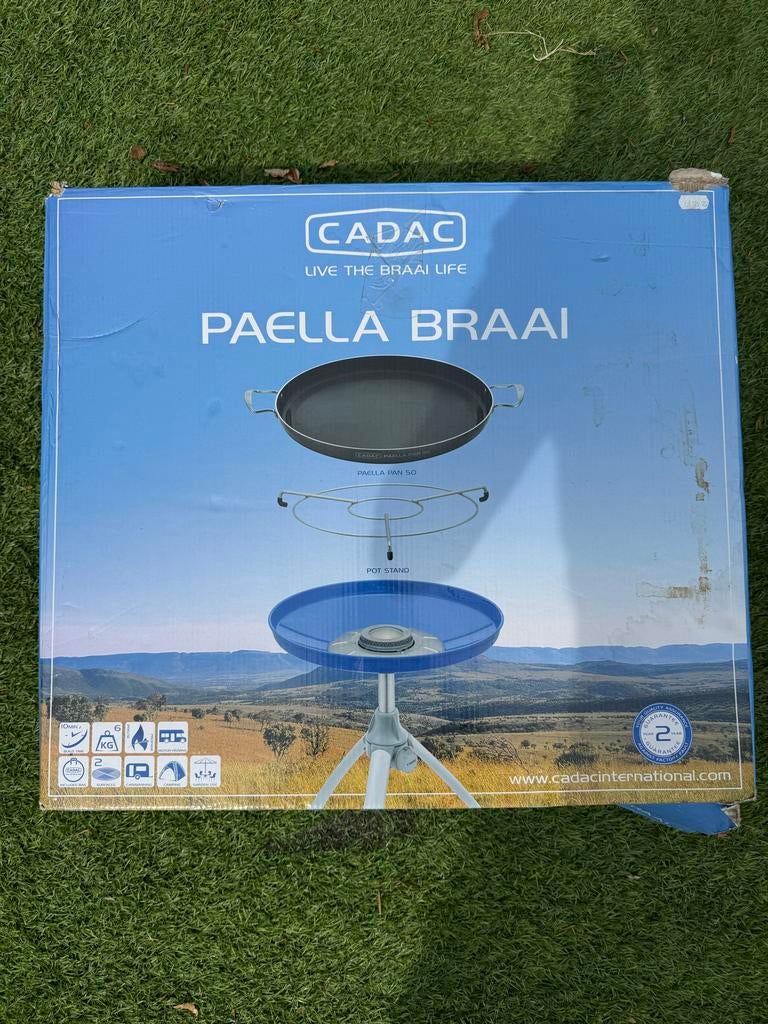Cadac PAELLA Braai met zo goed als nieuwe paellapan, Ophalen of Verzenden, Zo goed als nieuw