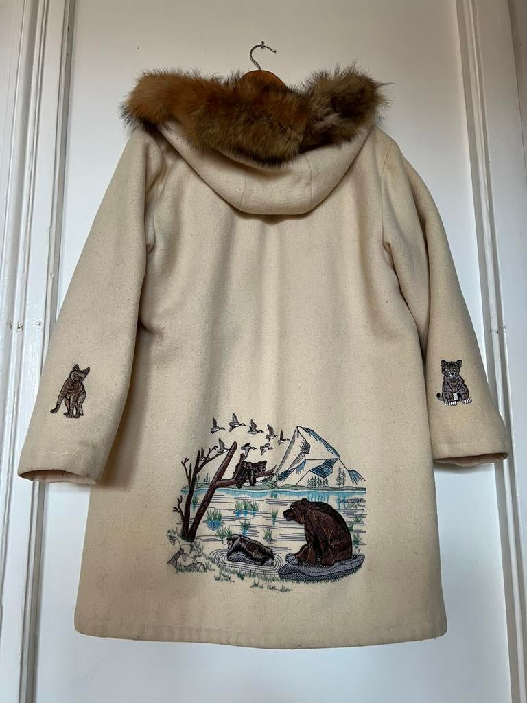 Vintage Parka van Northern Sun, Ophalen of Verzenden, Zo goed als nieuw, Maat 46/48 (XL) of groter, Wit