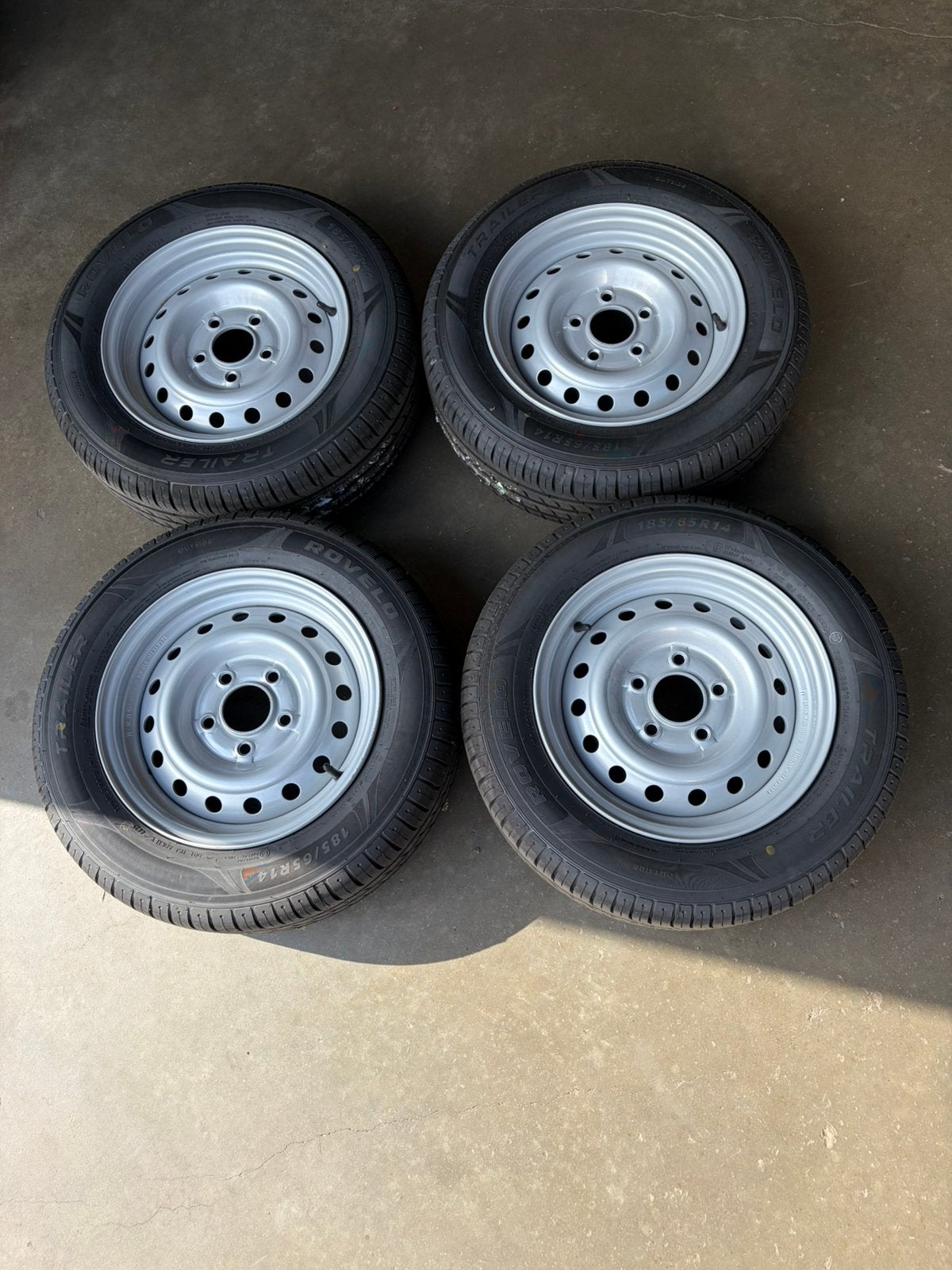 Compleet aanhangwagen wiel 185/65R14, Ophalen, Nieuw