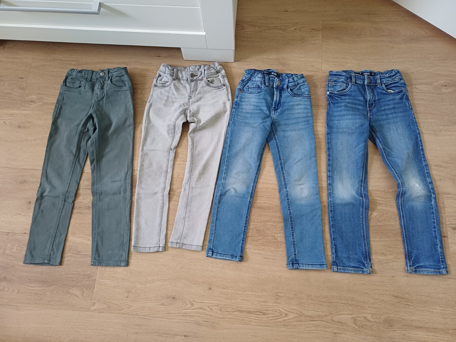 4 spijkerbroeken maat 122 voor jongens, Ophalen of Verzenden, Gebruikt, Maat 128