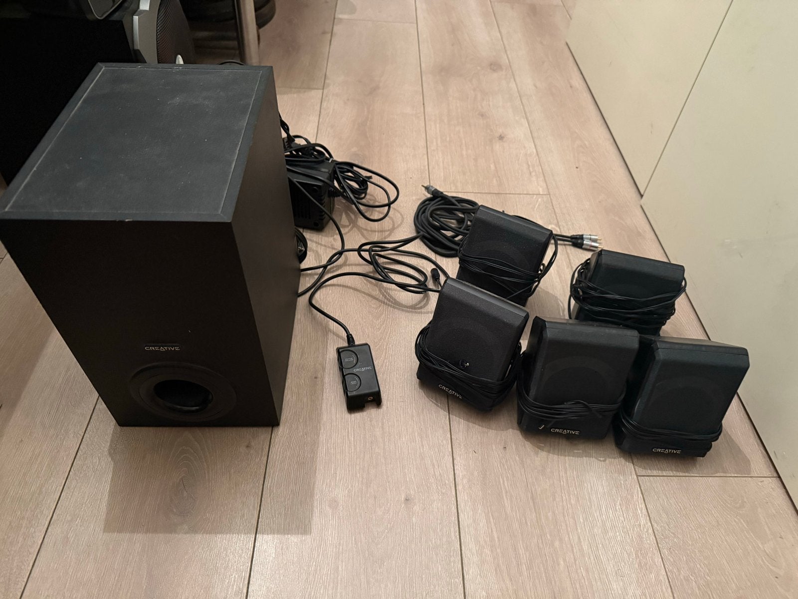 Creative Inspire P580 5.1 Surround Sound Speakerset, Computers en Software, Ophalen, Gebruikt, Audiokanaal 5.1