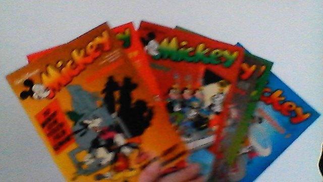 mickey maandblad nr 5-6-8-9-12 uit 1980 in mooie staat, Boeken, Meerdere stripboeken, Verzenden, Zo goed als nieuw