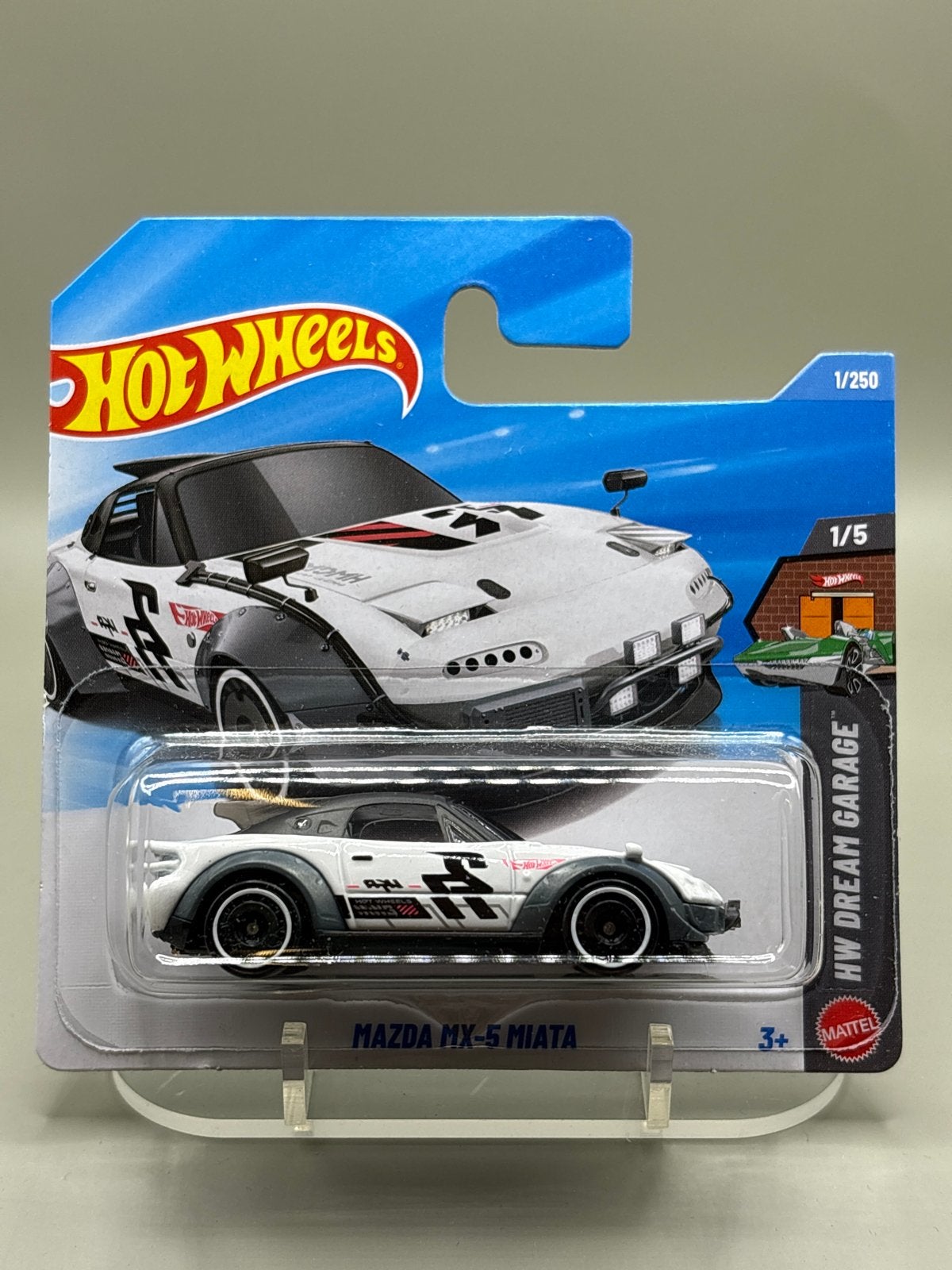Hot Wheels 2026 Mazda MX-5 Miata HW Dream Garage 1/250, Auto, Nieuw, Ophalen of Verzenden, Mattel
