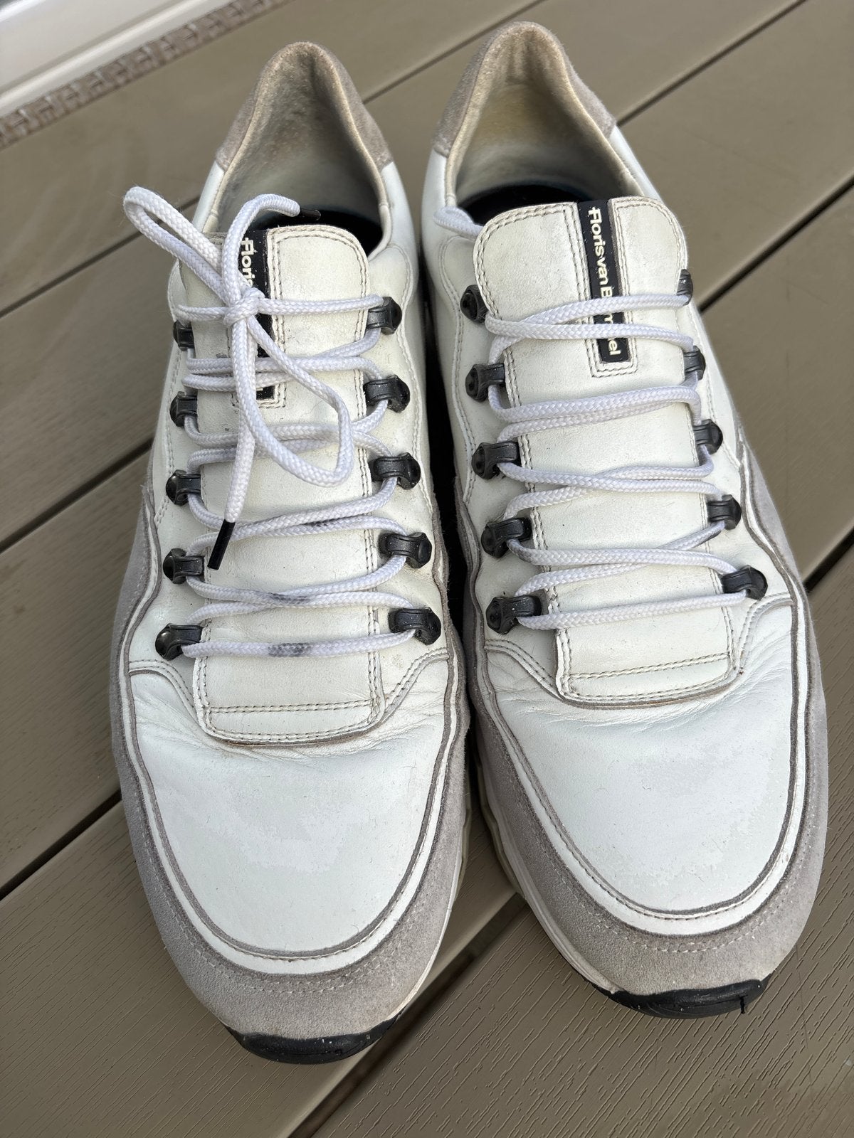 Floris van Bommel sneakers maat 9,5 (43,5), Ophalen of Verzenden, Gedragen, Wit, Sneakers of Gympen