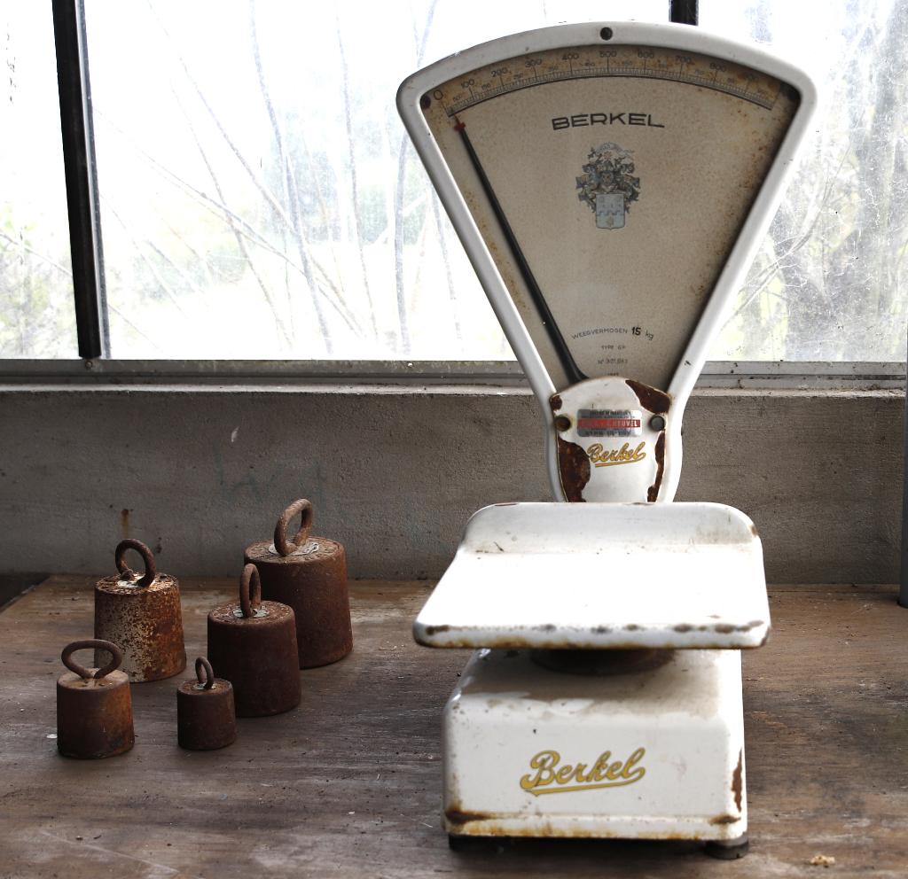 Antieke weegschaal merk Berkel (1941), Witgoed en Apparatuur, Weegschalen, Ophalen, Gebruikt, Analoog, Overige typen