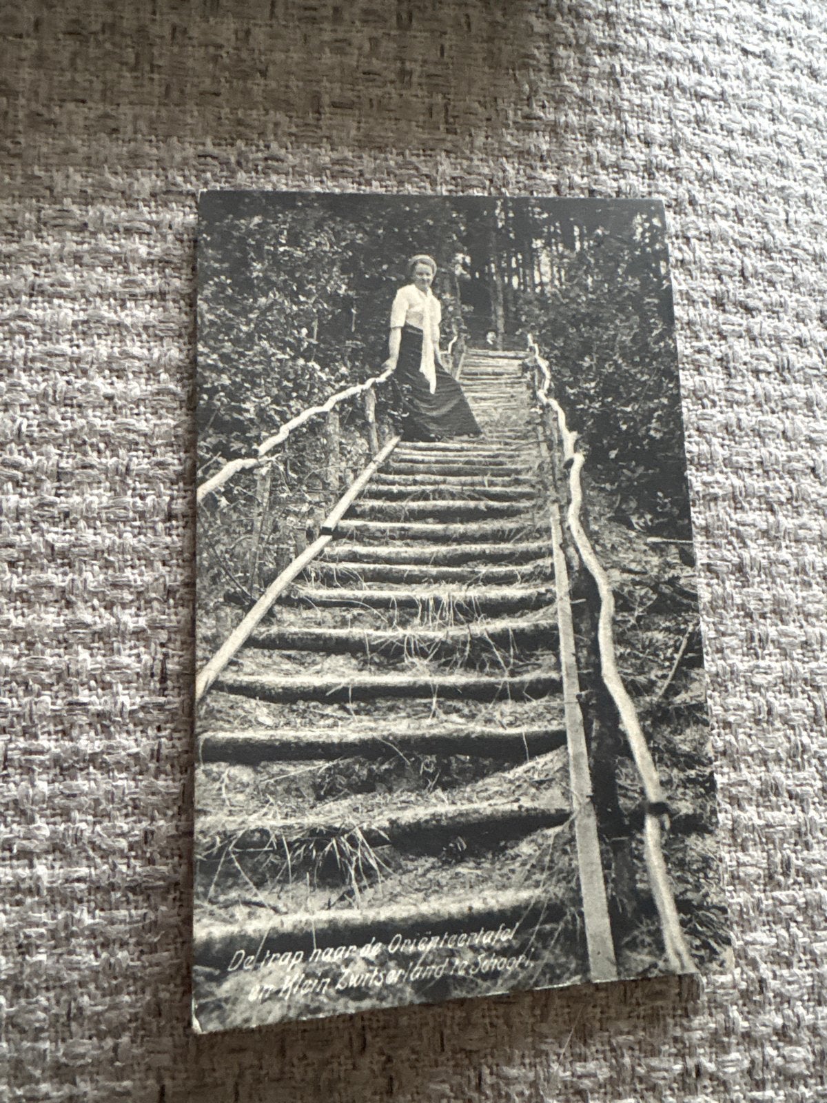 Oriëntatietafel Klein Zwitserland te Schoorl, Ophalen of Verzenden, Voor 1920, Gelopen, Noord-Holland