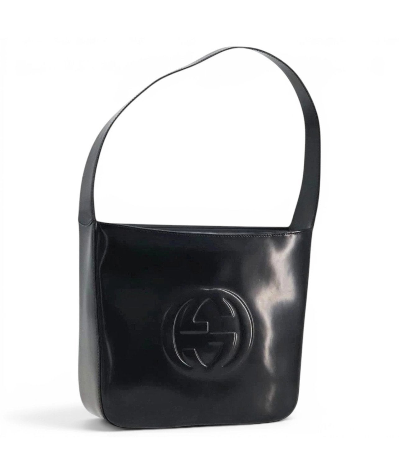 Gucci Schoudertas Zwart Leer soho