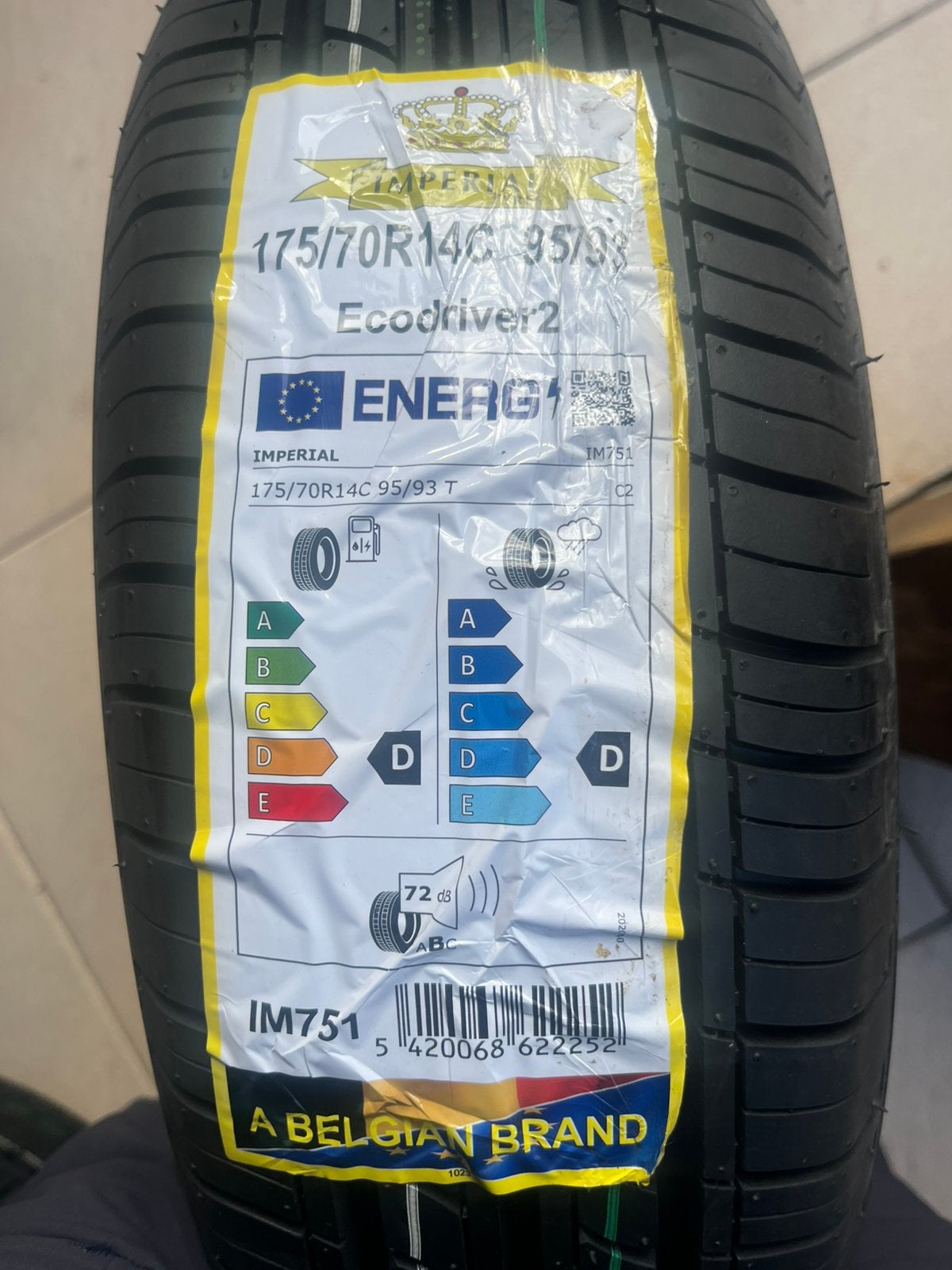 Set auto banden nieuw maat 175/70R14 imperial, Ophalen of Verzenden