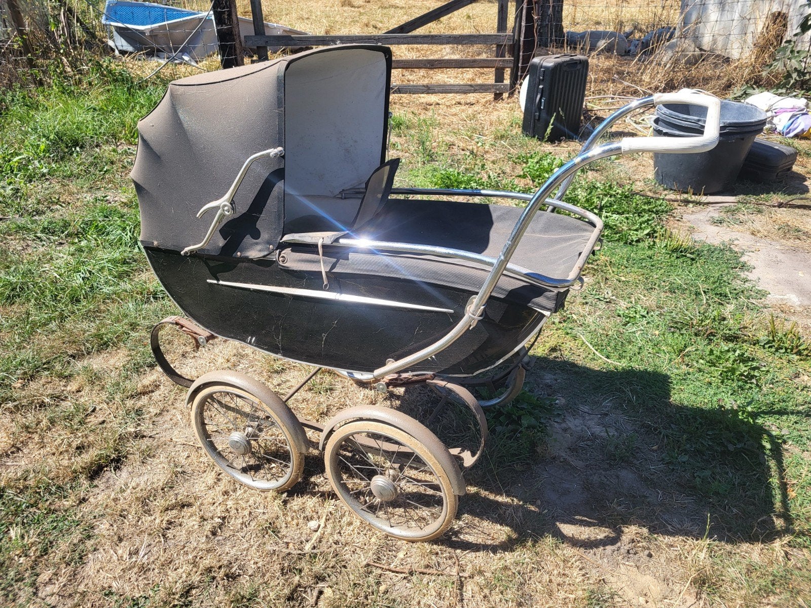 Antieke kinderwagen Bahlmann, Ophalen, Gebruikt, Overige merken