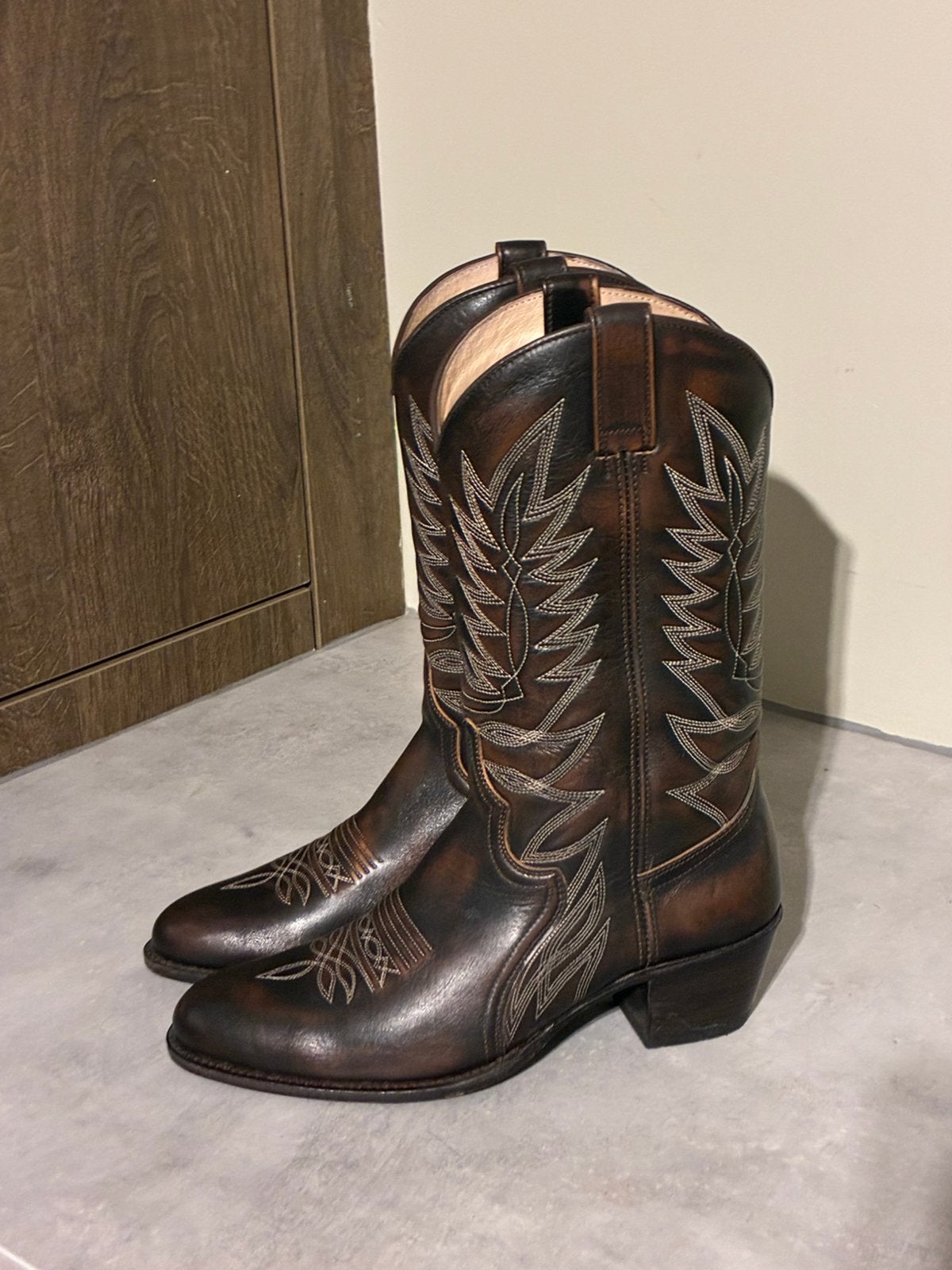 Sendra cowboy laarzen, maat 40 (valt klein), Kleding | Dames, Schoenen, Ophalen of Verzenden, Zo goed als nieuw, Bruin, Hoge laarzen