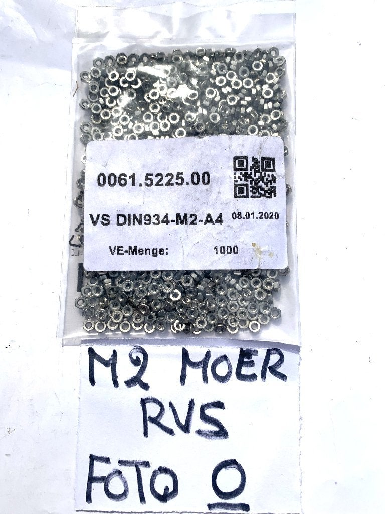 Veel soorten RVS moeren, voor motor, boot of modelbouw, Ophalen of Verzenden, Nieuw
