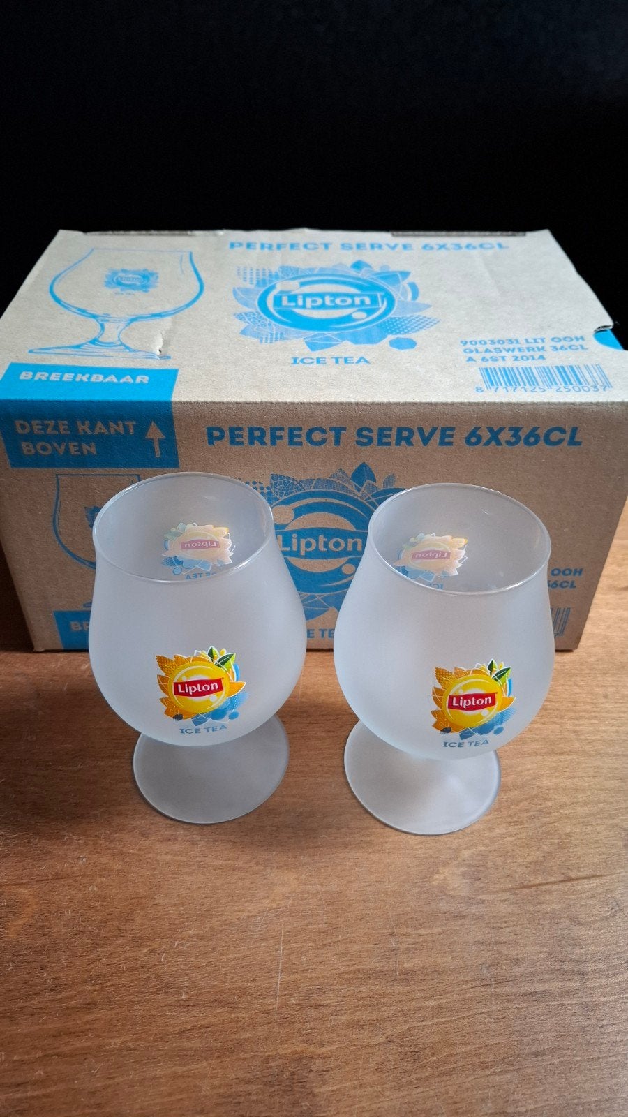 diverse modellen lipton ice tea glazen + stampertjes, Ophalen of Verzenden, Nieuw, Overige typen