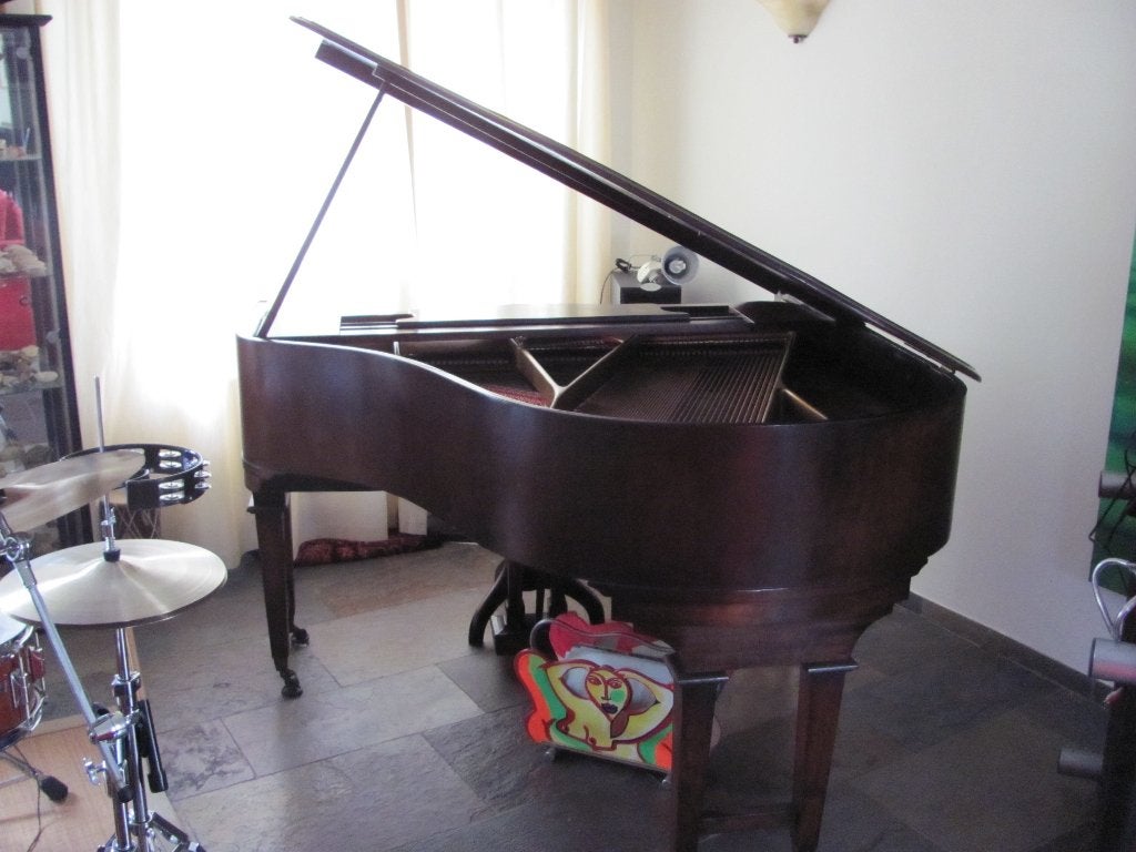 Prachtige Weber Aeolian Baby Grand Vleugelpiano (1920), Muziek en Instrumenten, Piano's, Ophalen, Zo goed als nieuw, Bruin, Vleugel