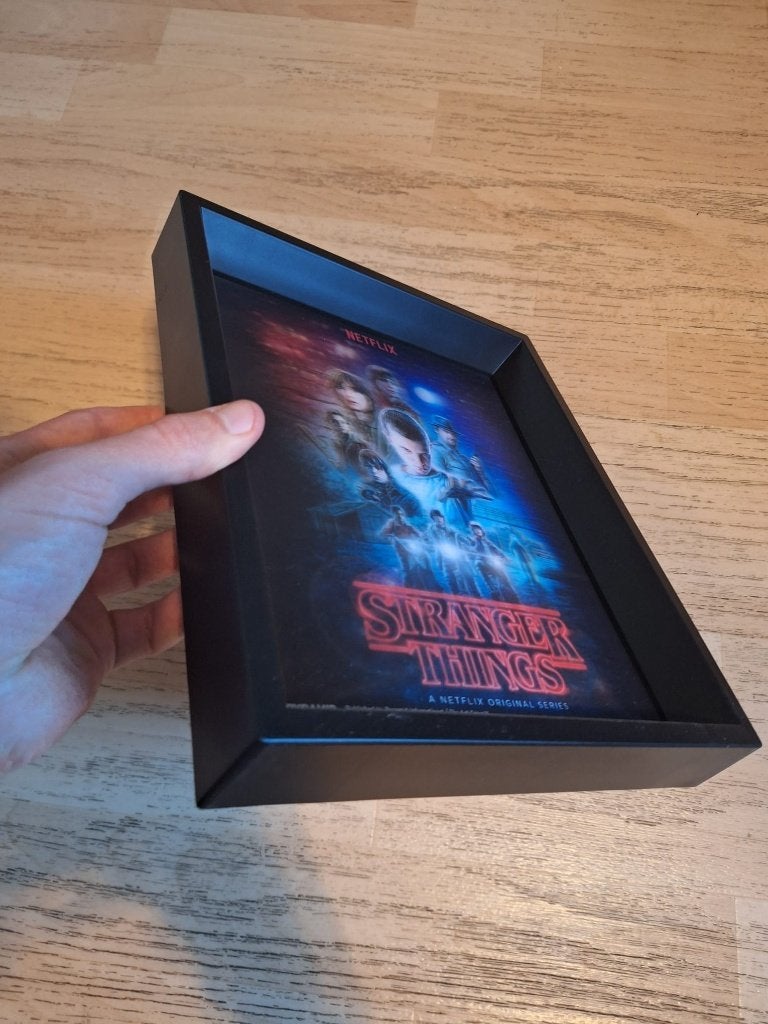 Stranger things 3D poster, Rechthoekig Staand, A4 of kleiner, Ophalen of Verzenden, Zo goed als nieuw