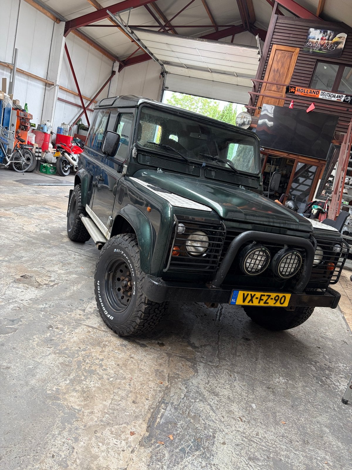 Land Rover Defender 90 TDI Hardtop 4WD 1998, Auto's, Stof, 4 cilinders, 2495 cc, Origineel Nederlands