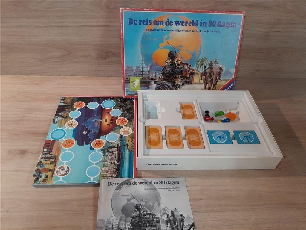 de reis om de wereld in 80 dagen - s5822, Hobby en Vrije tijd, Gezelschapsspellen | Bordspellen, Verzenden, Zo goed als nieuw