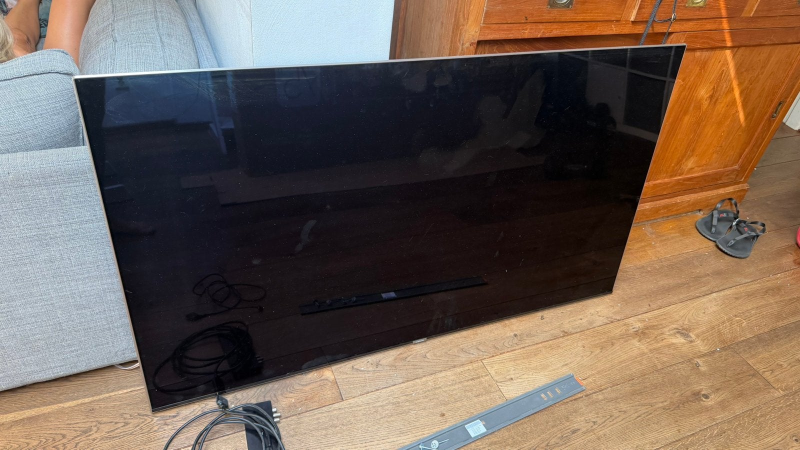 Defecte Samsung 65 inch TV One Connect Box Kabel + Beugel, Ophalen, Samsung, 100 cm of meer, 4k (UHD)