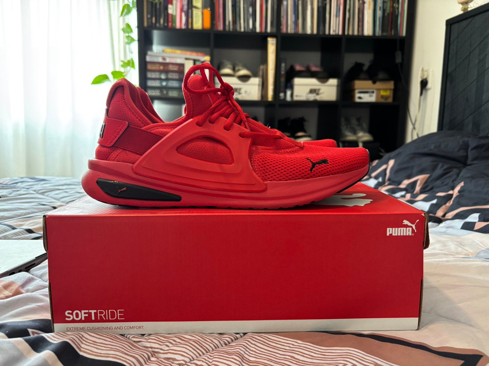 Puma Softride Evo Enzo Hardloopschoenen Rood Maat 46, Overige kleuren, Sportschoenen, Ophalen of Verzenden, Zo goed als nieuw