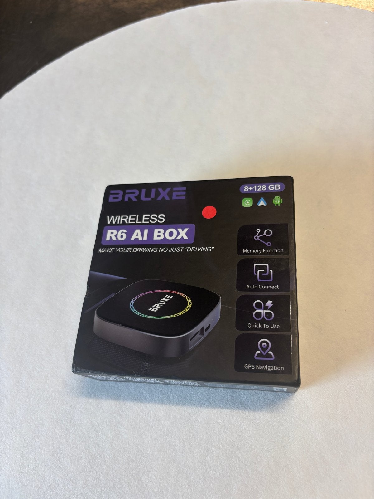 Bruxe Wireless R6 AI Box Android 13 CarPlay/Android Auto, Ophalen of Verzenden, Zo goed als nieuw