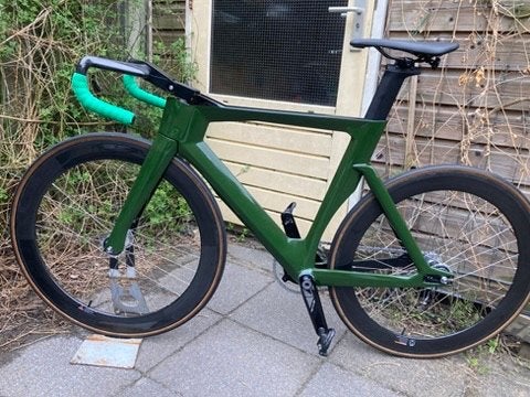Carbon baanfiets frame 51 cm, Gebruikt, Carbon, 49 tot 53 cm, Ophalen