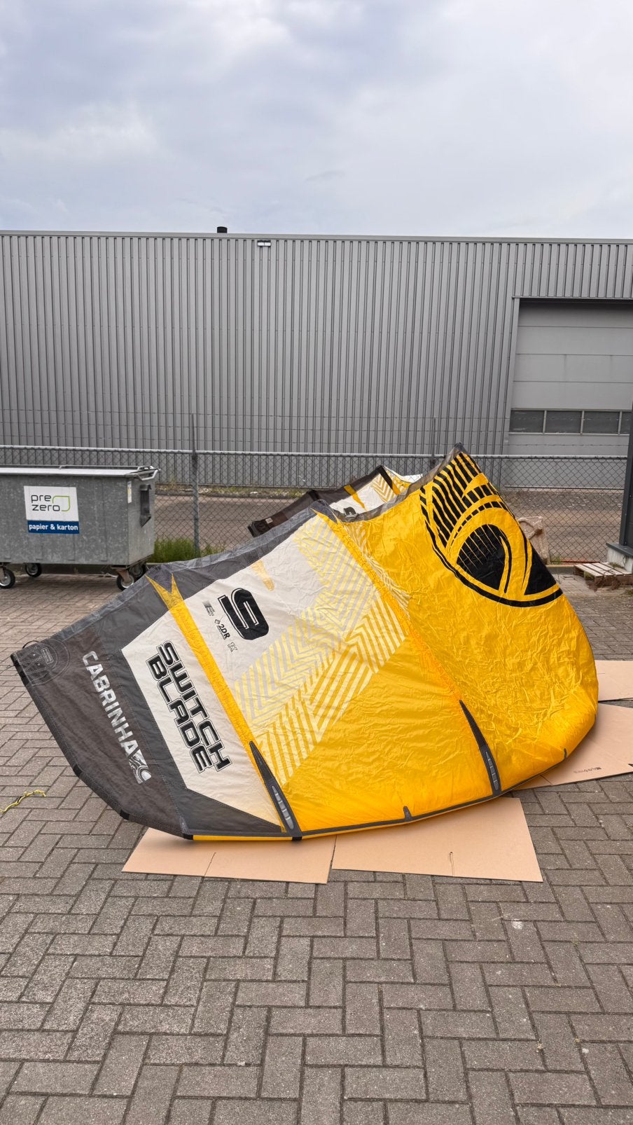 Cabrinha Switchblade 9 Meter, Watersport en Boten, Kitesurfen, Geen board, Ophalen of Verzenden, Zo goed als nieuw, 9 m²