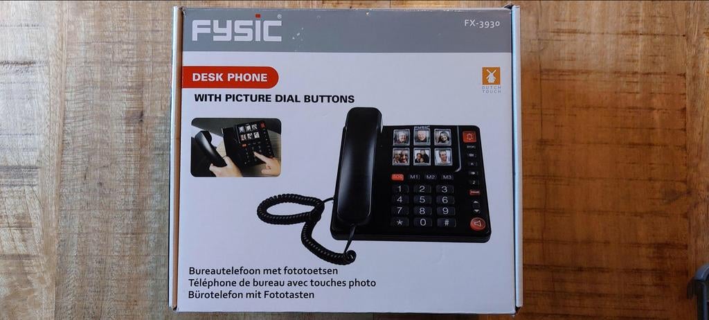 Fysic FX-3930 Senioren Telefoon met Fototoetsen, Ophalen of Verzenden, Nieuw, 1 handset