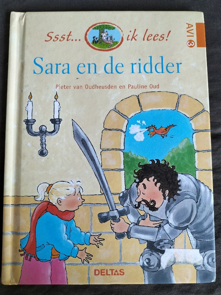 Ssst... ik lees! - Sara en de ridder ( avi 3 / M4 ), Boeken, Ophalen of Verzenden, Zo goed als nieuw, Pieter van Oudheusden, Fictie algemeen