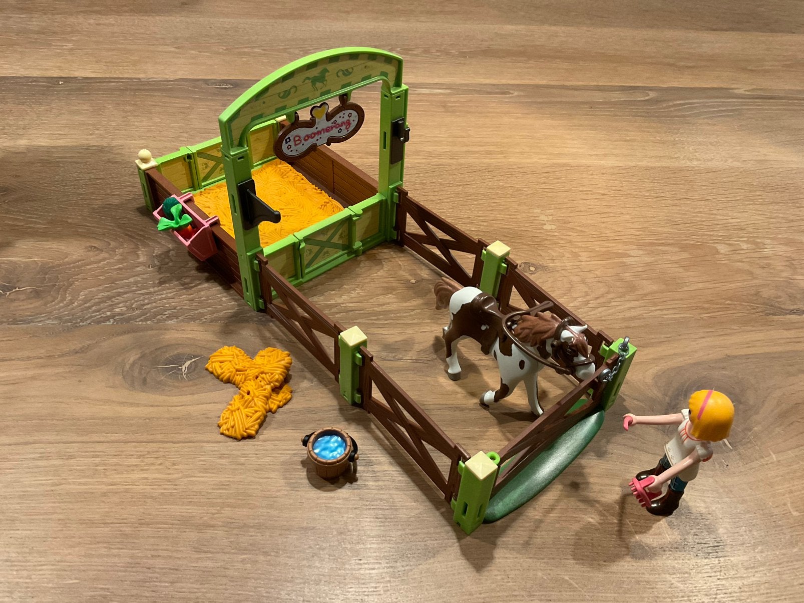 Playmobil Spirit 9480, Abigail en Boomrang met paardenbox, Ophalen of Verzenden, Zo goed als nieuw, Figuren, Overige series