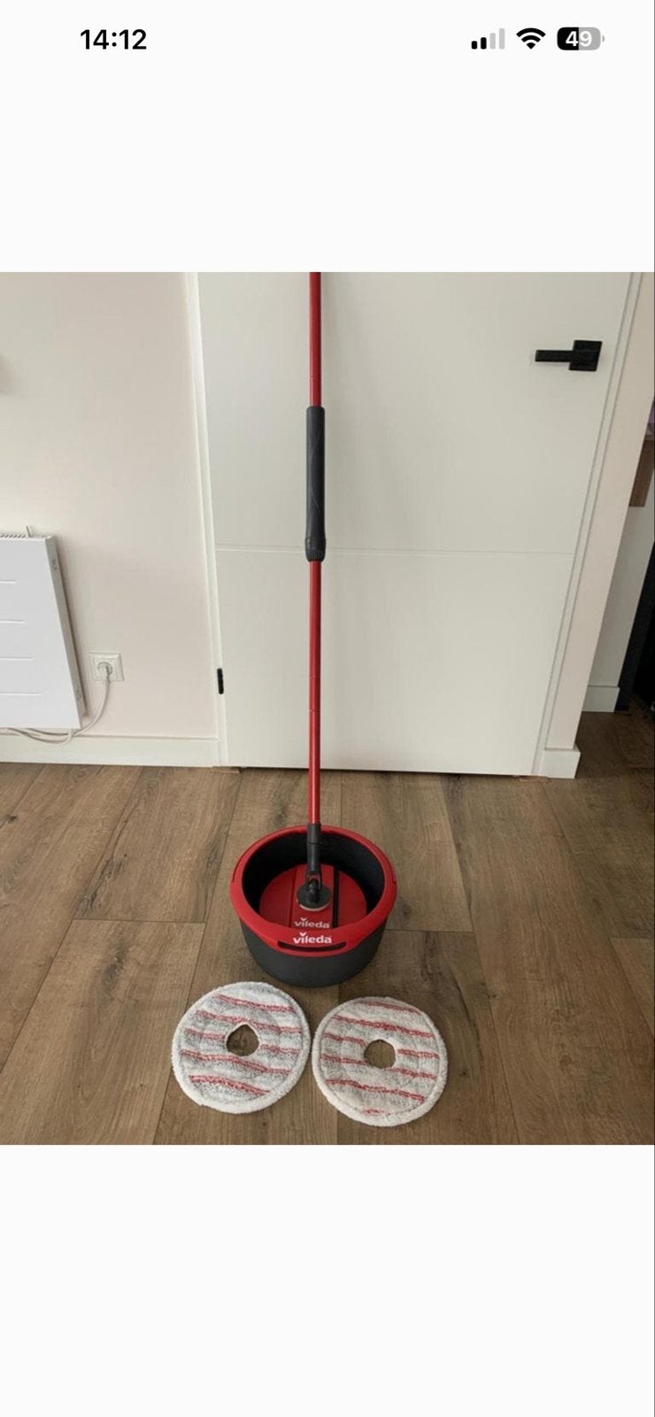Vileda EasyWring & Clean Turbo Dweilsysteem - Gebruikt, Ophalen, Dweilemmer, -bak, of -wagen