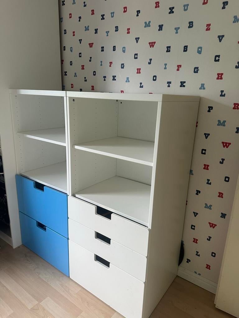 IKEA KALLAX kast met lades en planken, Ophalen, Overige materialen, Gebruikt, 100 tot 150 cm