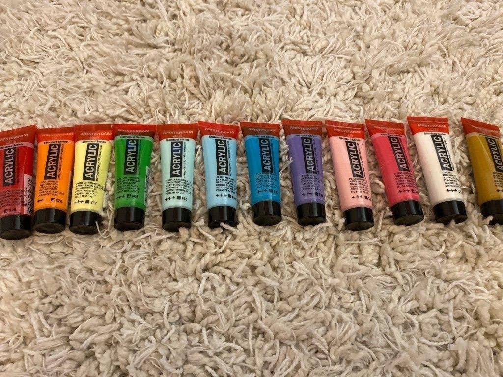 Acrylic verf 2 euro per stuk, Verzenden, Nieuw, Acrylverf