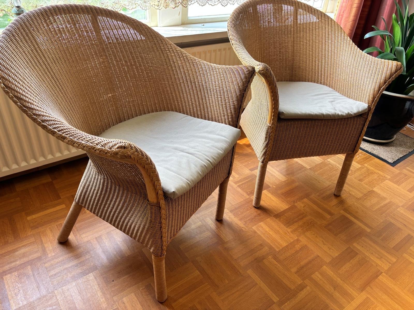 lloyd loom stoelen lazio kleur naturel, Ophalen, Gebruikt, Twee, Overige kleuren