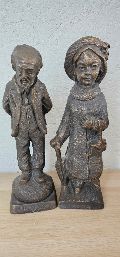 Set Abraham & Sara (25 cm) Zeldzame XL, Verzamelen, Beelden en Beeldjes, Ophalen of Verzenden, Zo goed als nieuw, Mens
