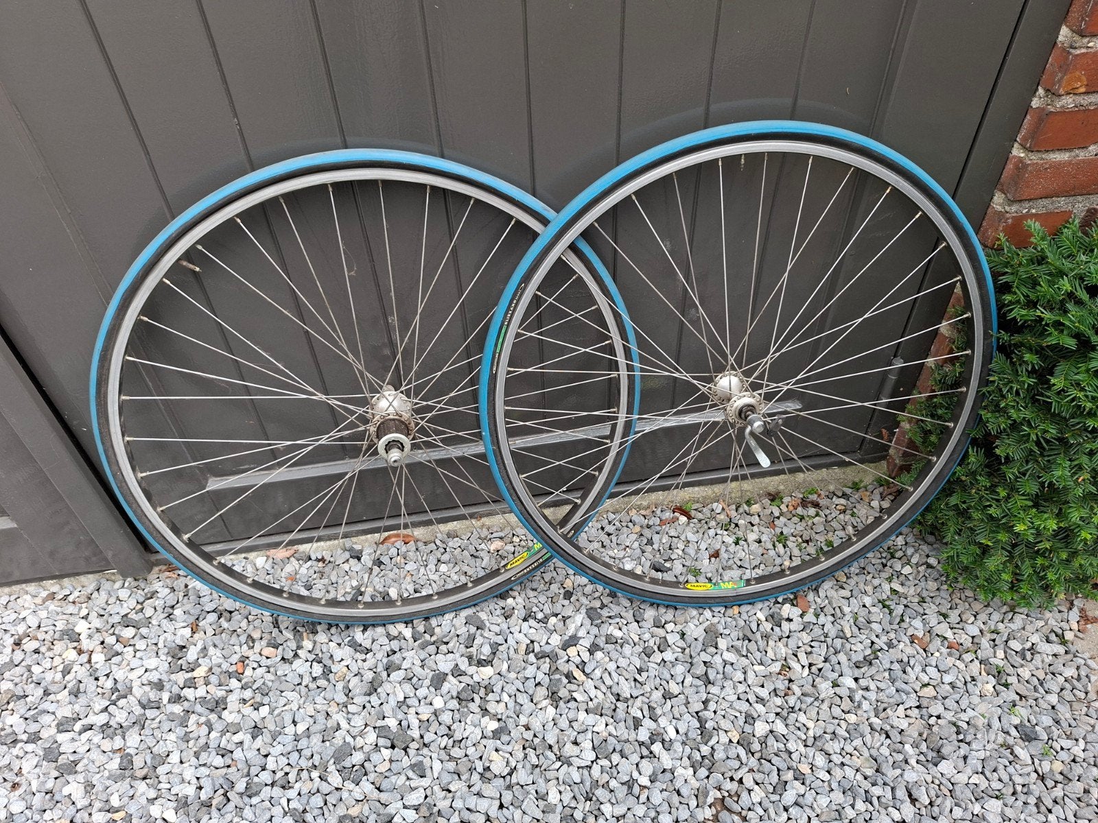Mavic MA40 Wielset met banden - Vintage racefiets wielen, Gebruikt, Oldtimerfiets, Aluminium, Mavic
