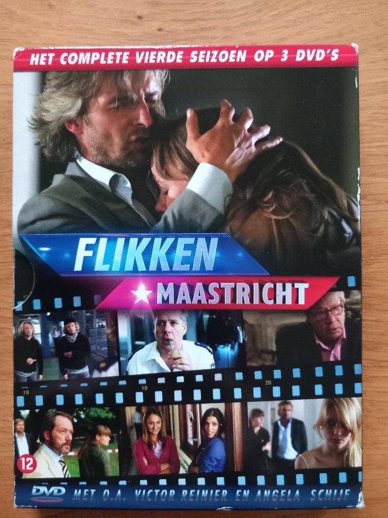 DVD box tv serie Flikken Maastricht seizoen 4, Seizoen 4, Zo goed als nieuw, Vanaf 12 jaar, Thriller