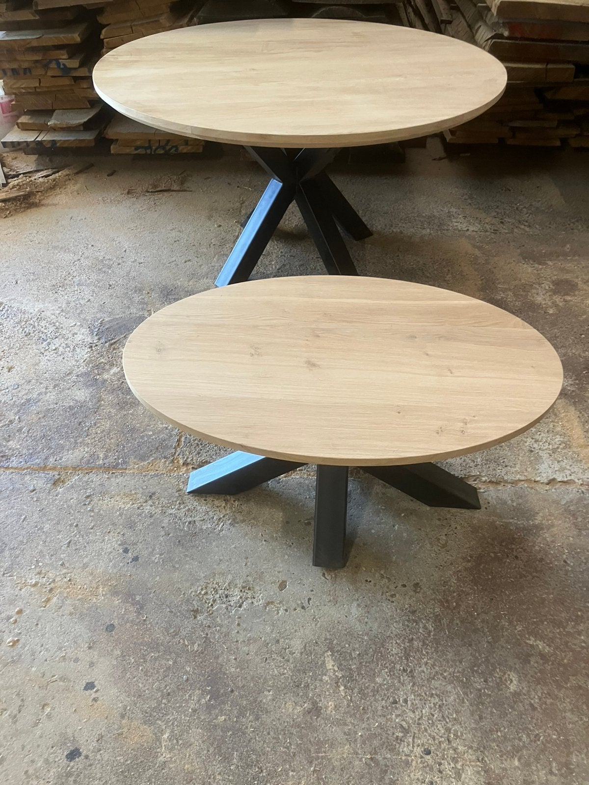 Massief eiken tafel salontafel zie foto’s, Huis en Inrichting, Tafels | Salontafels, Ophalen, Zo goed als nieuw, Rechthoekig, 50 tot 100 cm