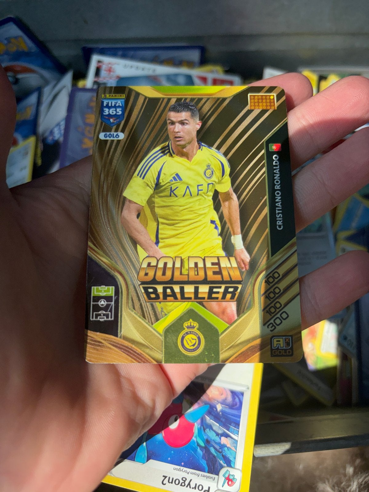 FIFA 365 Golden Baller Cristiano Ronaldo kaart, Ophalen of Verzenden, Zo goed als nieuw, Buitenlandse clubs, Spelerskaart